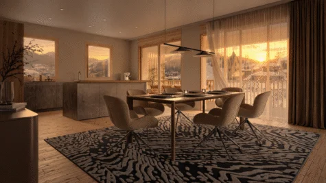 Ankommen, durchatmen, geniessen – Design & Alpenpanorama, 7270 Davos Platz, Etagenwohnung