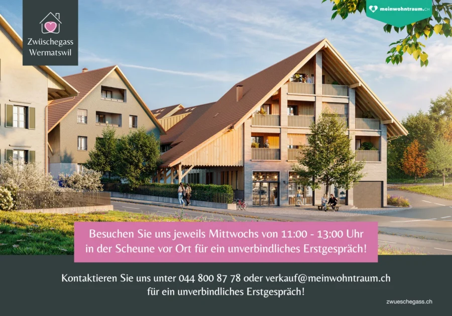 Raum für Erinnerungen; Erdgeschosshighlight im Herzen von Wermatswil - Titelbild