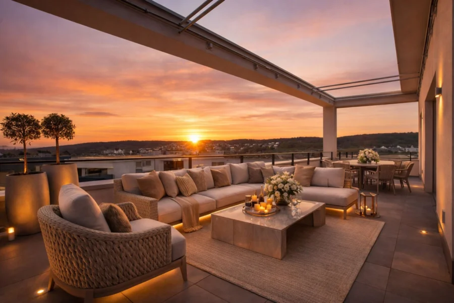 Exklusive 4.5-Zimmer-Attikawohnung - Luxusausbau, Designer-Küche & zwei Terrassen im Zentrum von Kloten - Titelbild