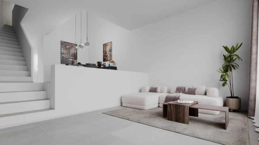 Tradition trifft Neubeginn; Moderne Reihenhaus-Ästhetik für Familien - Titelbild