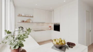 Tradition trifft Neubeginn; Moderne Reihenhaus-Ästhetik für Familien - Bild