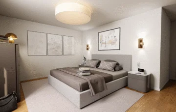 Dachgeschossflair - modernes Design, ruhige Lage - Bild