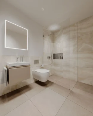 Historische Impulse treffen modernen Wohnkomfort; Neubau MFH Zwüschegass - Bild